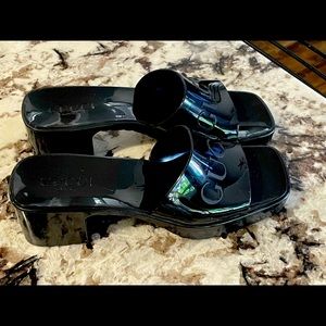 Authentic Gucci rubber slides